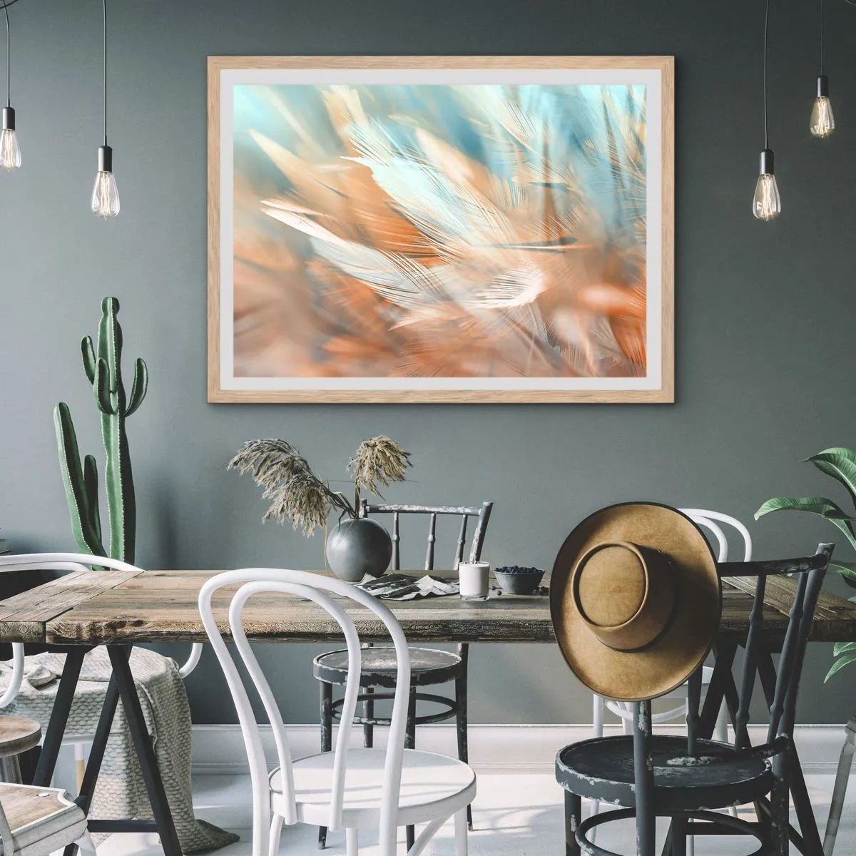 Affisch i ram av ljusek - I mildhetens land - 40x30 cm