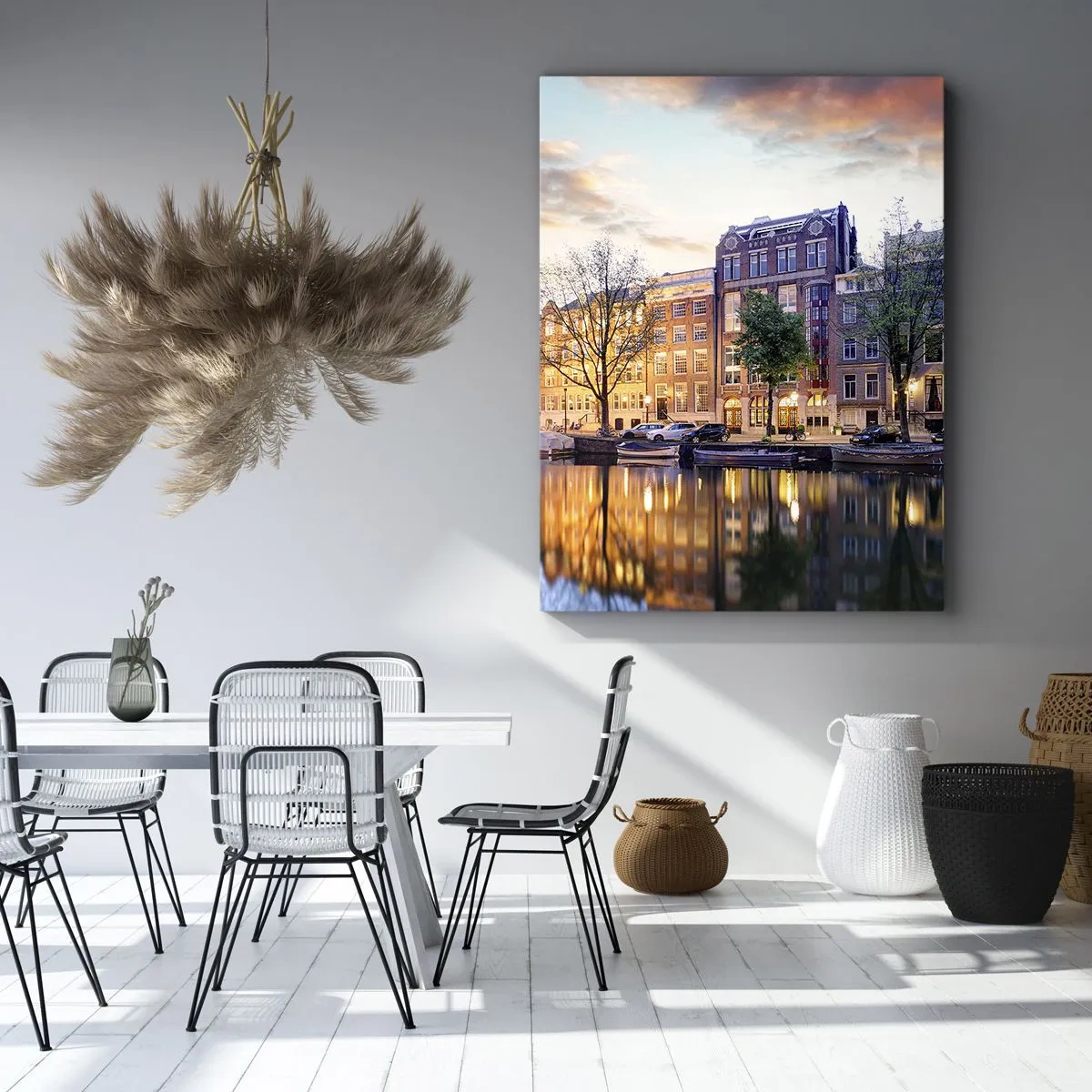Canvastavla - Bild på duk - Återhållsam och lugn holländsk skönhet - 50x70 cm