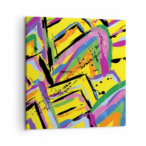Canvastavla - Bild på duk - Skriker av glädje - 50x50 cm