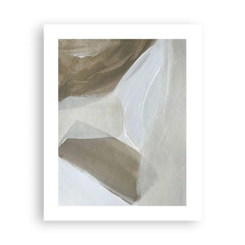Affisch - Våg av vitt - 40x50 cm