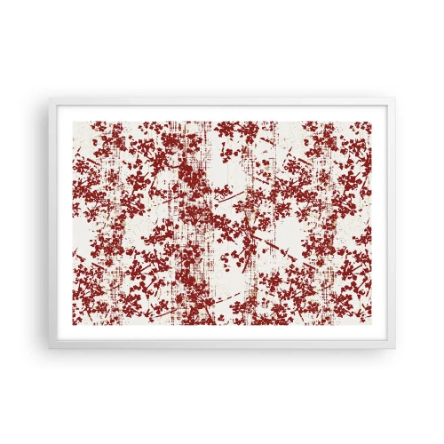 Affisch i vit ram - Som en gammal percale - 70x50 cm
