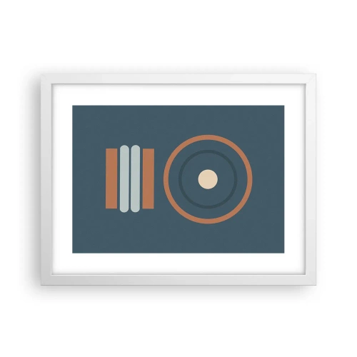 Affisch i vit ram - Sakens kärna - 40x30 cm