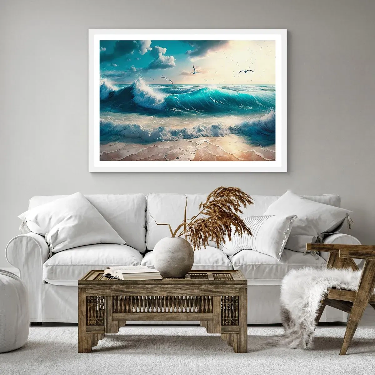 Affisch i vit ram - Ljuder endast för dig - 100x70 cm