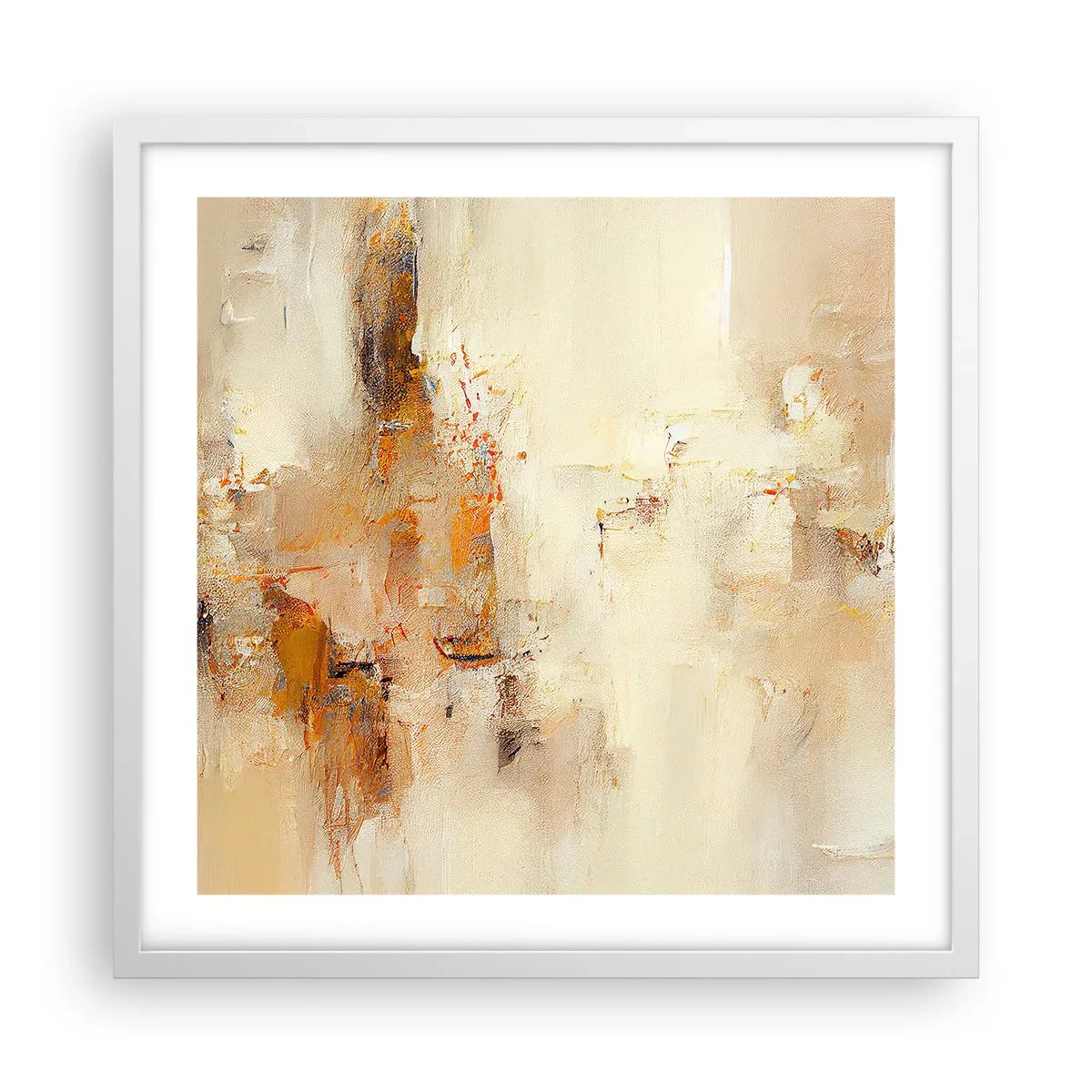 Affisch i vit ram - Bärnstenens själ - 50x50 cm