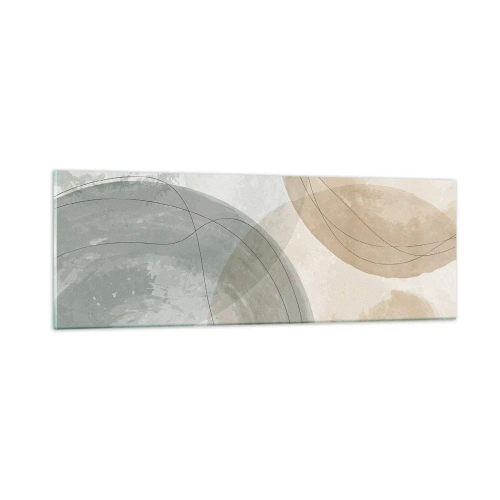 Glastavla - Bild på glas - Världars samspel - 90x30 cm