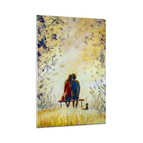 Glastavla - Bild på glas - Magisk stund - 80x120 cm