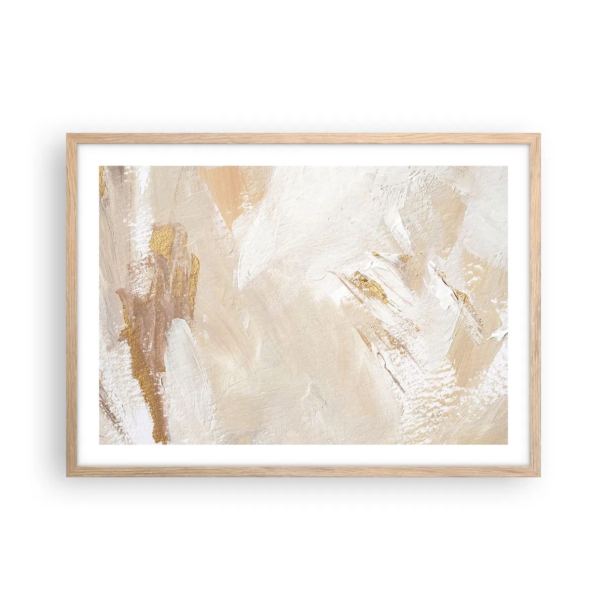 Affisch i ram av ljusek - Pastellfärgad komposition - 70x50 cm