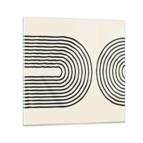 Glastavla - Bild på glas - Om en stund... - 60x60 cm