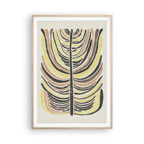 Affisch i ram av ljusek - Pulserande abstraktion - 70x100 cm