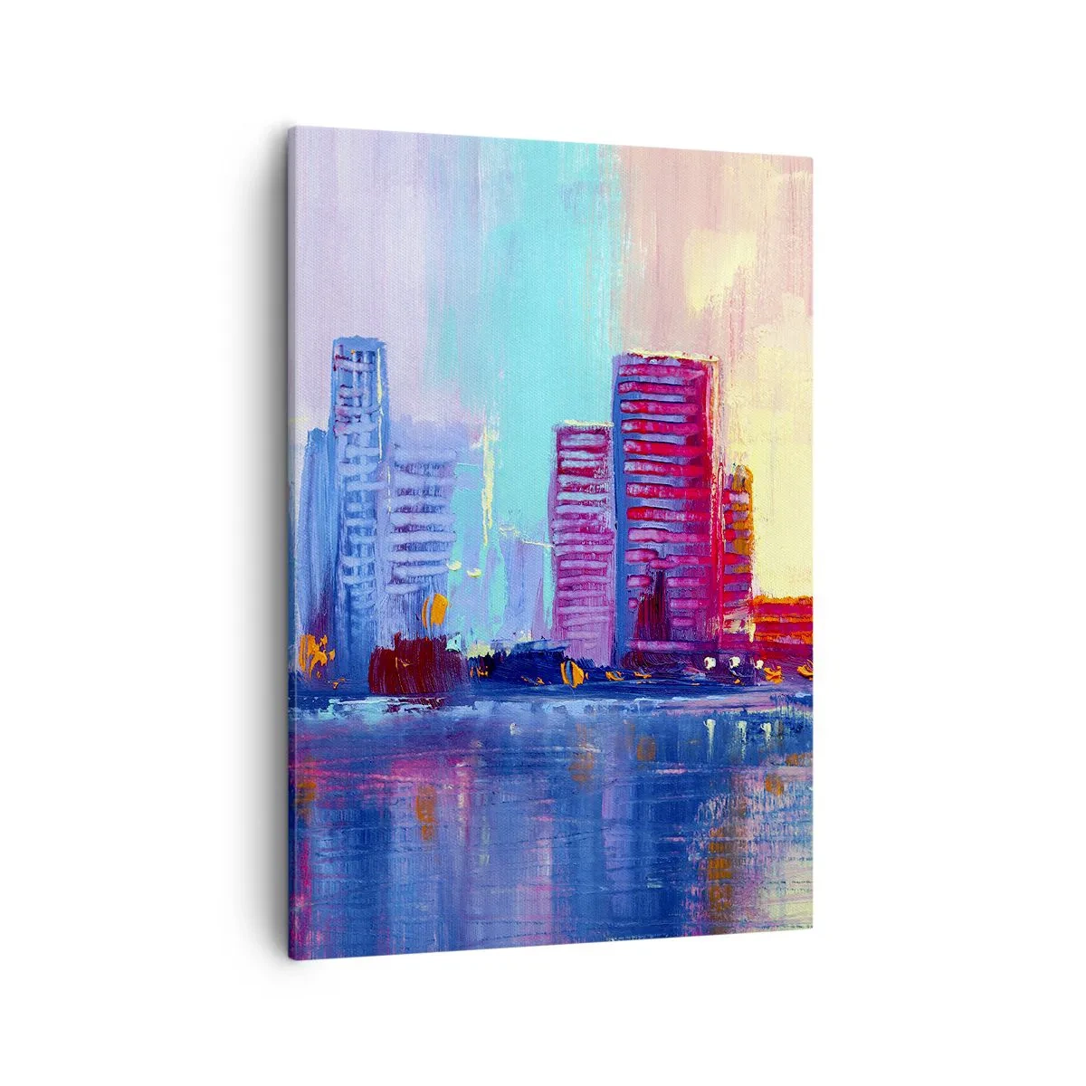 Canvastavla - Bild på duk - Doppade i färger - 50x70 cm