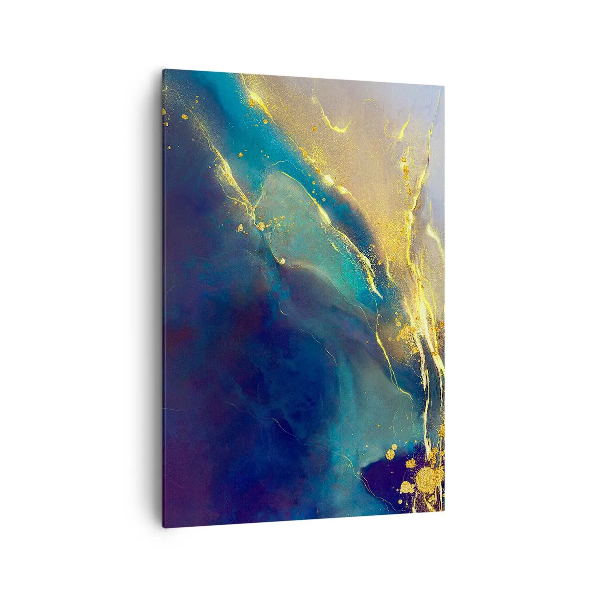 Canvastavla - Bild på duk - Utspillt guld - 70x100 cm