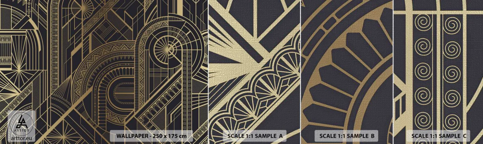 Provbit av fototapet Premium Canvas - Koncept, idéer, planer - Abstraktion, Bit, Prydnad - 100x30 cm