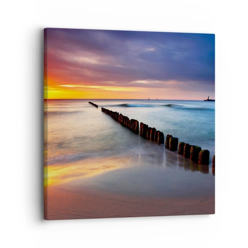 Canvastavla - Bild på duk - Lyssna på tystnaden - 30x30 cm