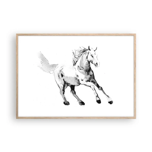 Affisch i ram av ljusek - Obändig själ - 100x70 cm