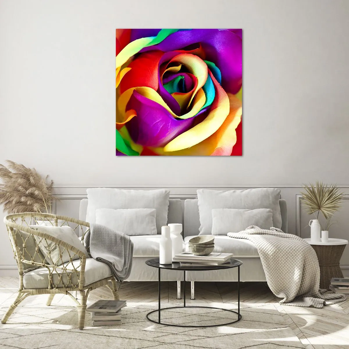 Glastavla - Bild på glas - Det är omöjligt - 50x50 cm