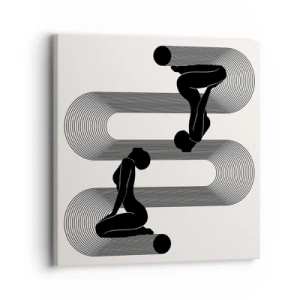 Canvastavla - Bild på duk - Sensuell symmetri - 30x30 cm