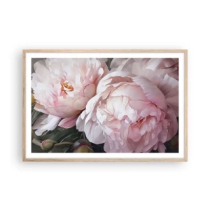 Affisch i ram av ljusek - Fast i blomning - 91x61 cm