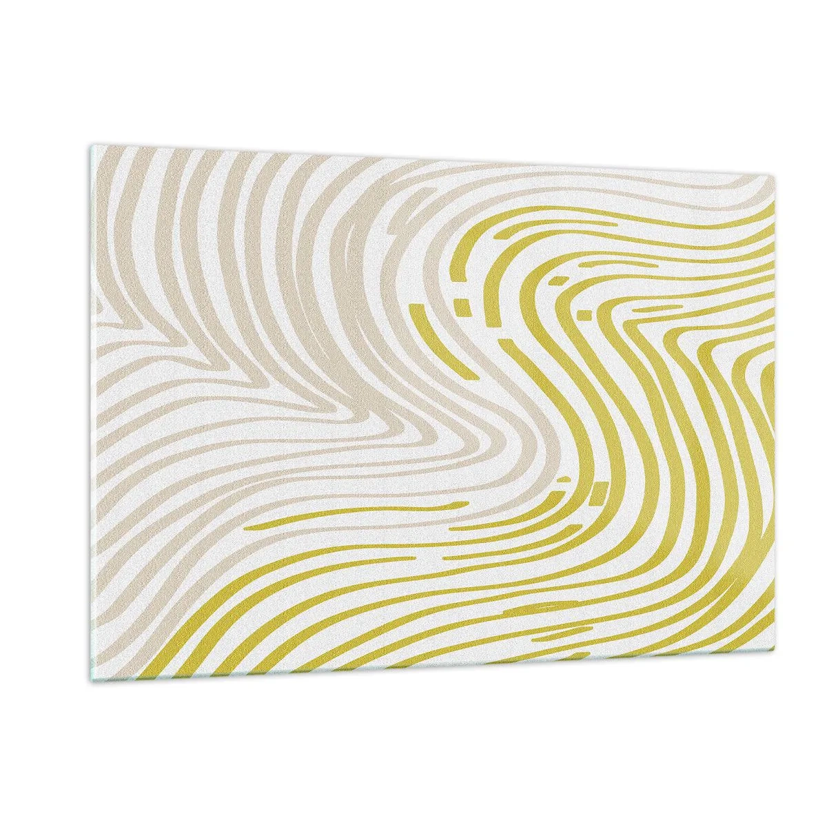 Glastavla - Bild på glas - Komposition med en mjuk böjning - 120x80 cm