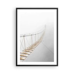 Affisch i svart ram - Vart leder den dig? - 50x70 cm