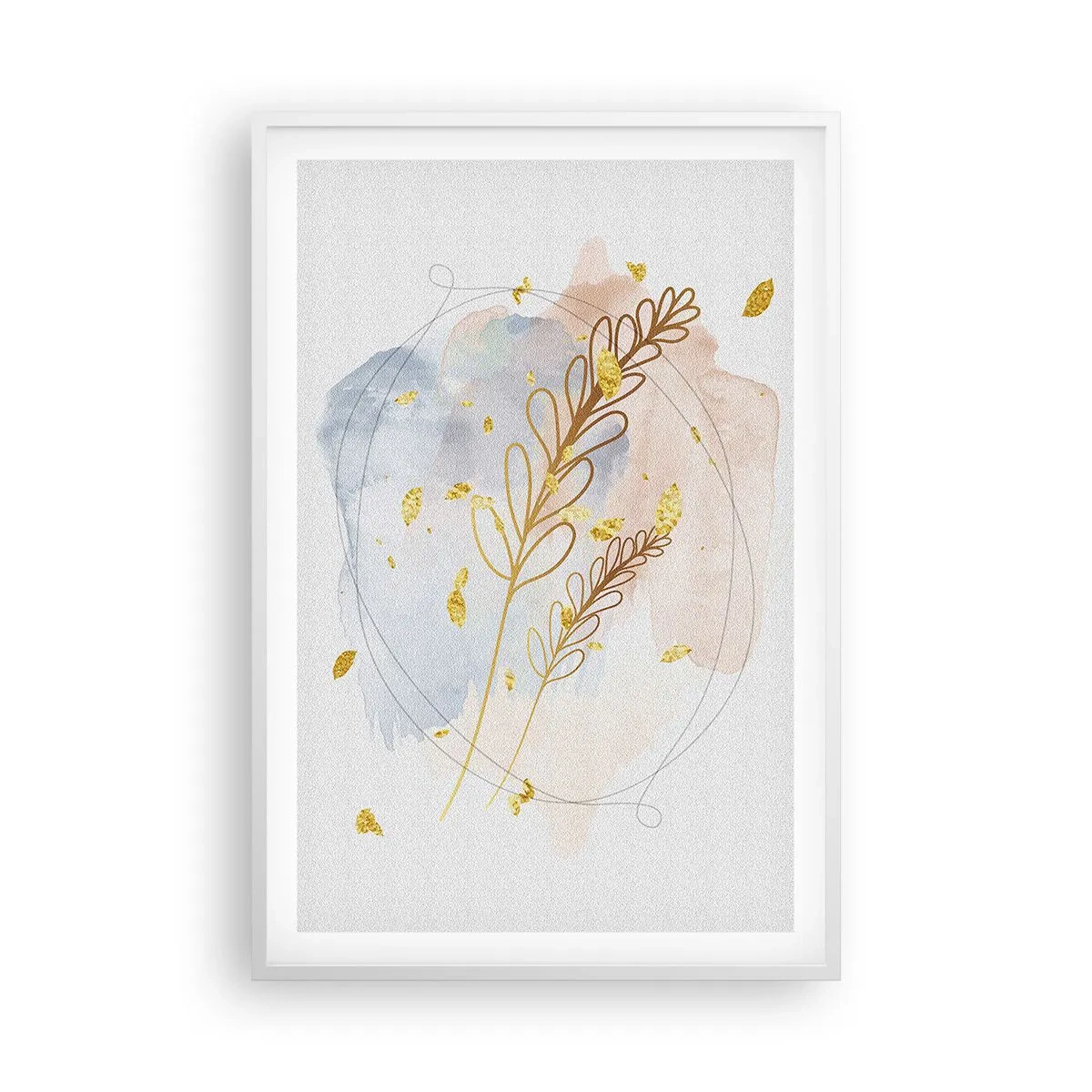 Affisch i vit ram - En gyllene explosion - 61x91 cm