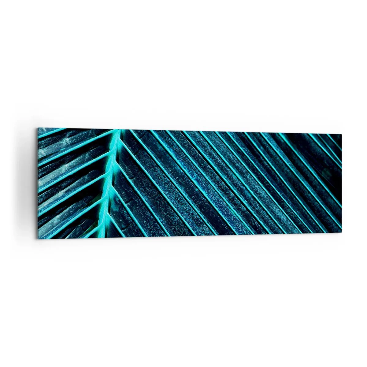 Canvastavla - Bild på duk - Grön textur - 160x50 cm