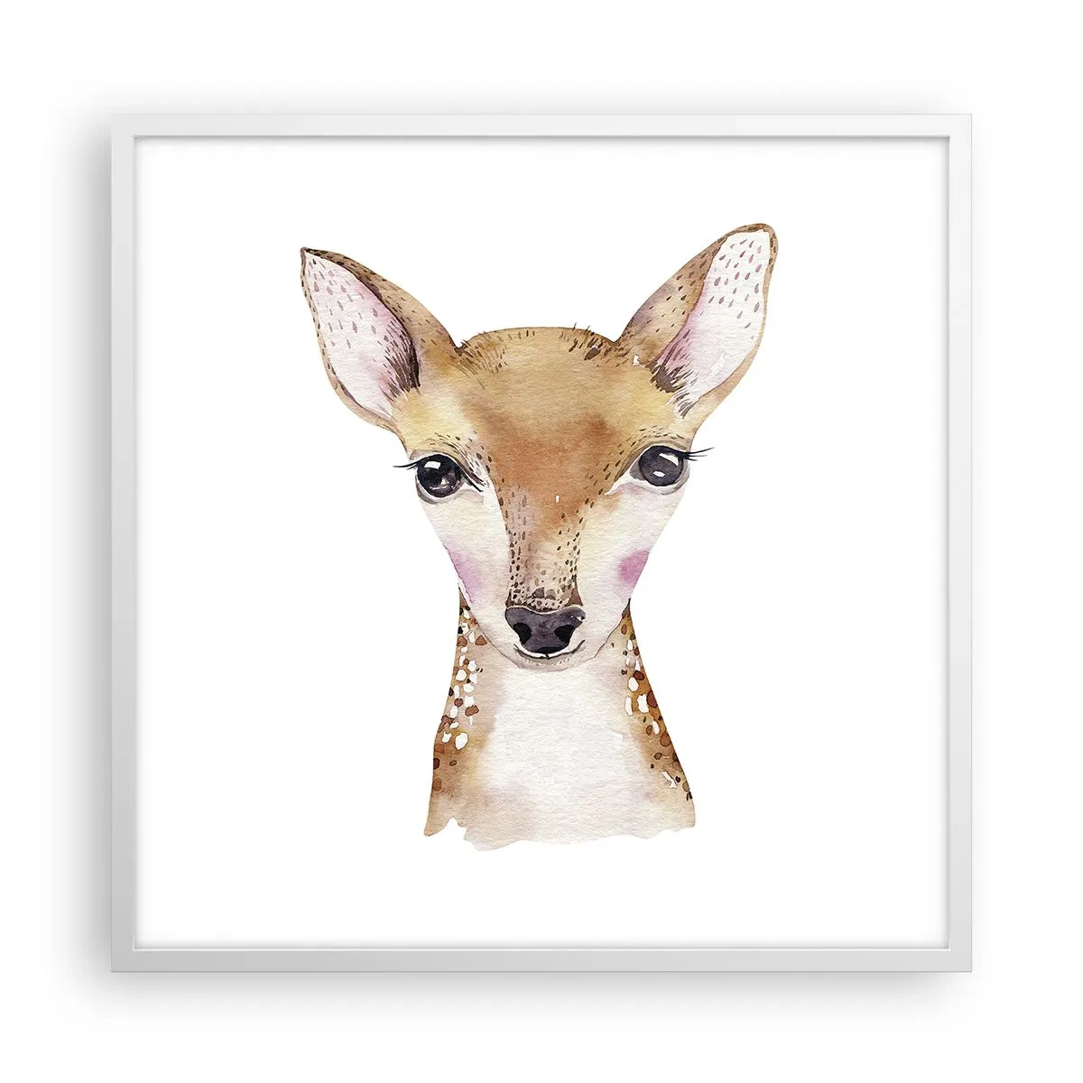 Affisch i vit ram - Oskuldens natur - 60x60 cm