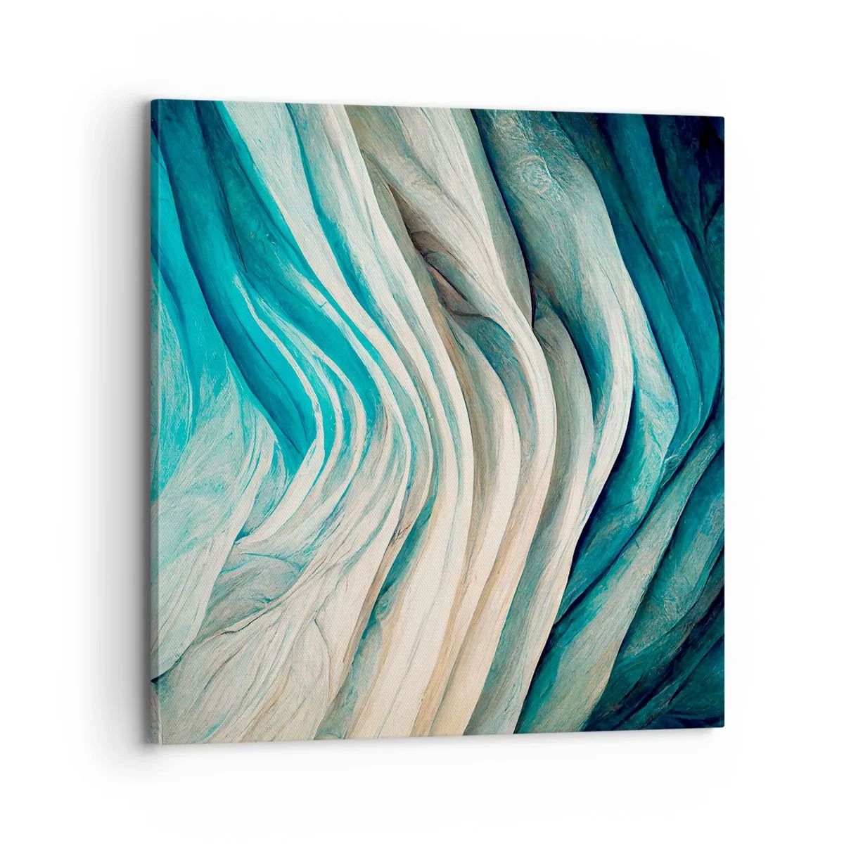 Canvastavla - Bild på duk - Blå omättlighet - 70x70 cm