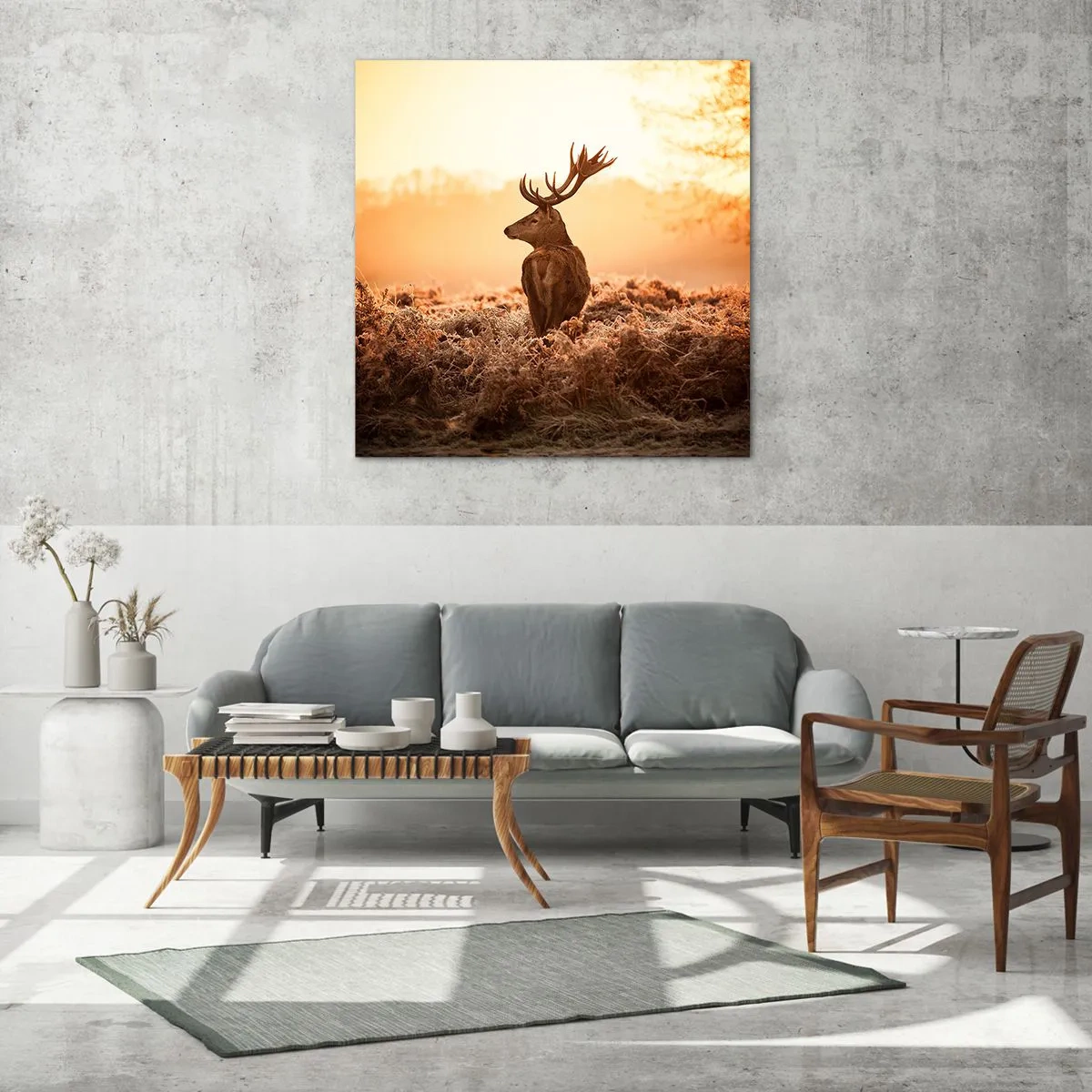 Glastavla - Bild på glas - Herre på godset - 60x60 cm