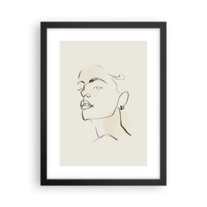 Affisch i svart ram - Stolt blick - 30x40 cm