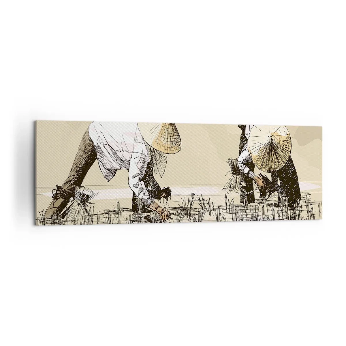 Canvastavla - Bild på duk - Lyckad skörd - 160x50 cm