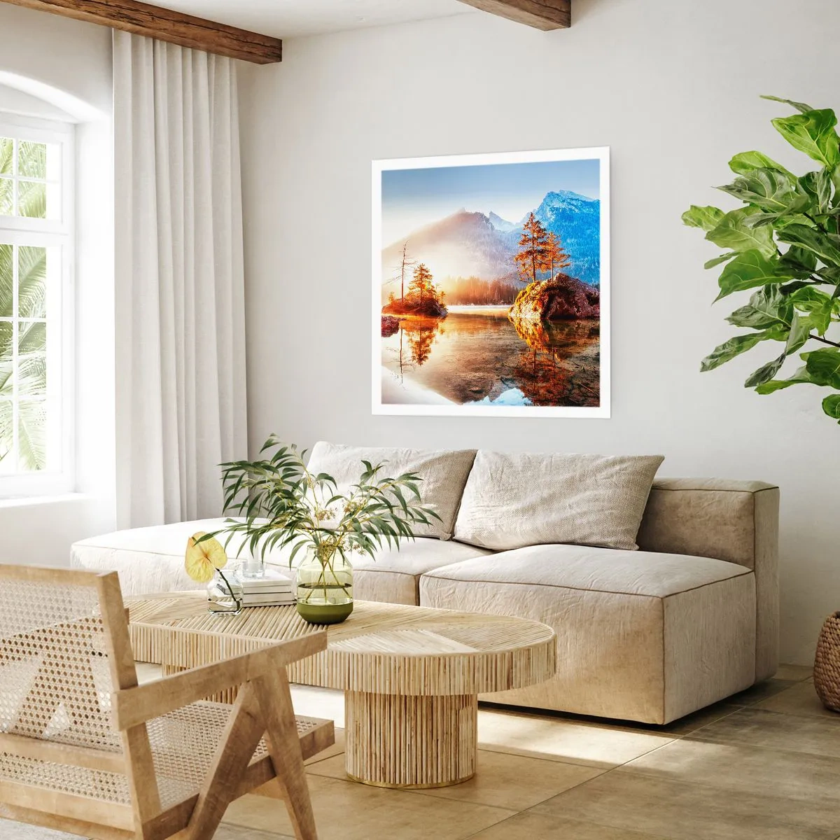 Affisch - Naturen i ett nytt ljus - 60x60 cm