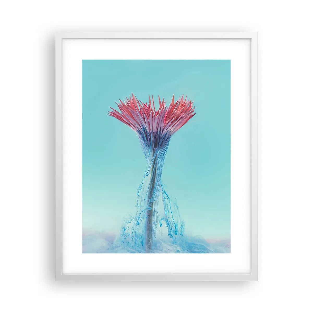 Affisch i vit ram - I upplivande famn - 40x50 cm