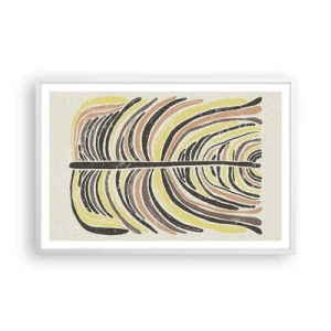 Affisch i vit ram - Pulserande abstraktion - 91x61 cm
