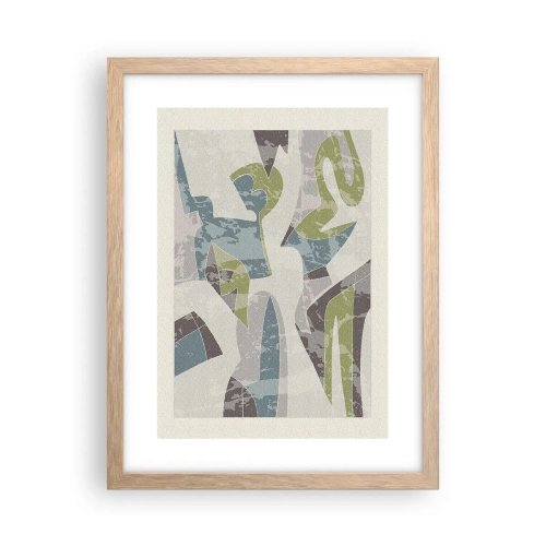 Affisch i ram av ljusek - Komposition bakom glas - 30x40 cm