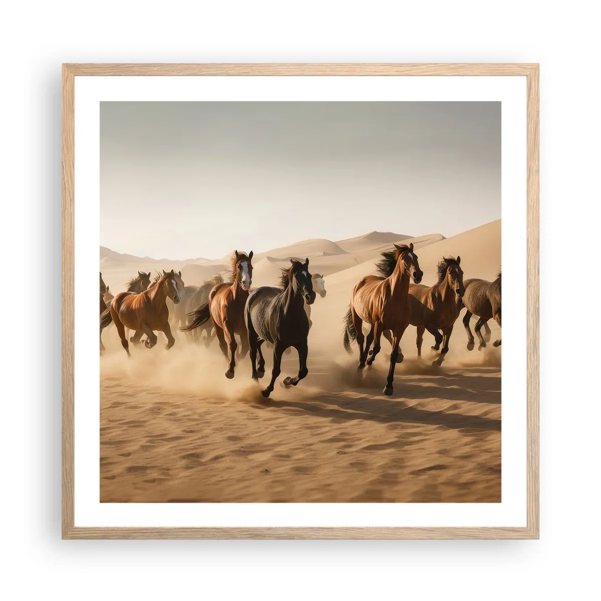 Affisch i ram av ljusek - Fri som vinden - 60x60 cm