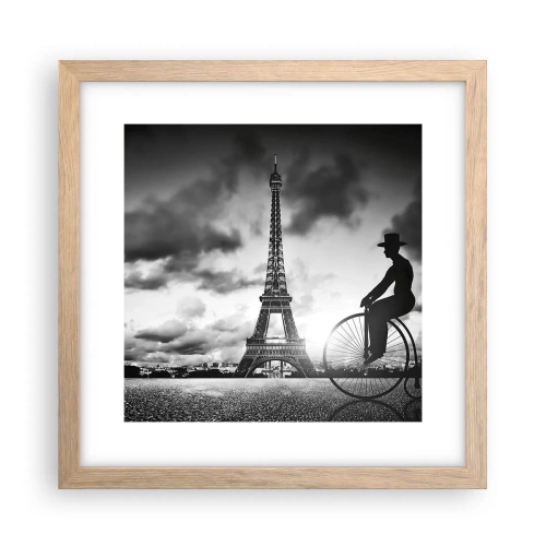 Affisch i ram av ljusek - Längtan efter Belle Epoque - 30x30 cm