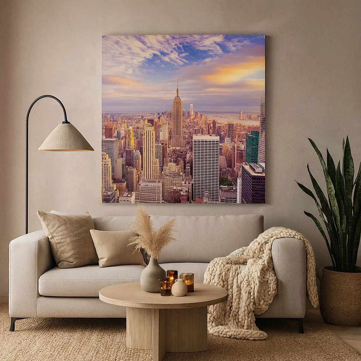 Canvastavla - Bild på duk - Nå ut till molnen - 30x30 cm