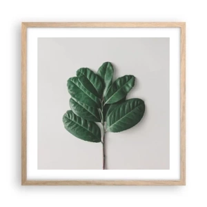 Affisch i ram av ljusek - Själva naturens bild - 50x50 cm