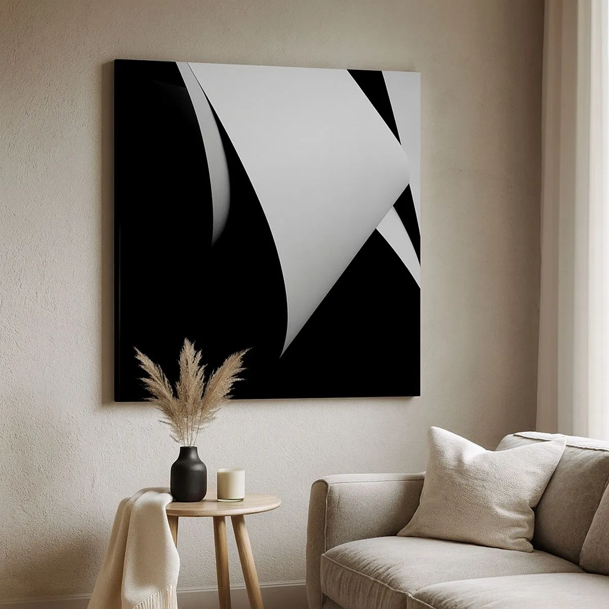 Canvastavla - Bild på duk - Ljusplan från skuggornas djup - 30x30 cm