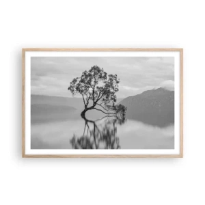 Affisch i ram av ljusek - Det finns ett land - 91x61 cm