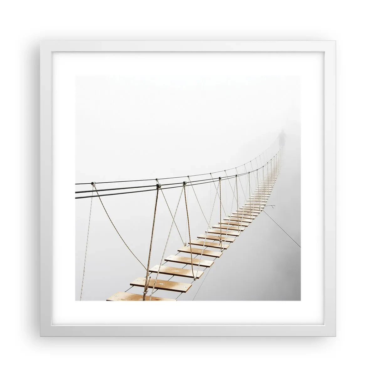 Affisch i vit ram - Vart leder den dig? - 40x40 cm