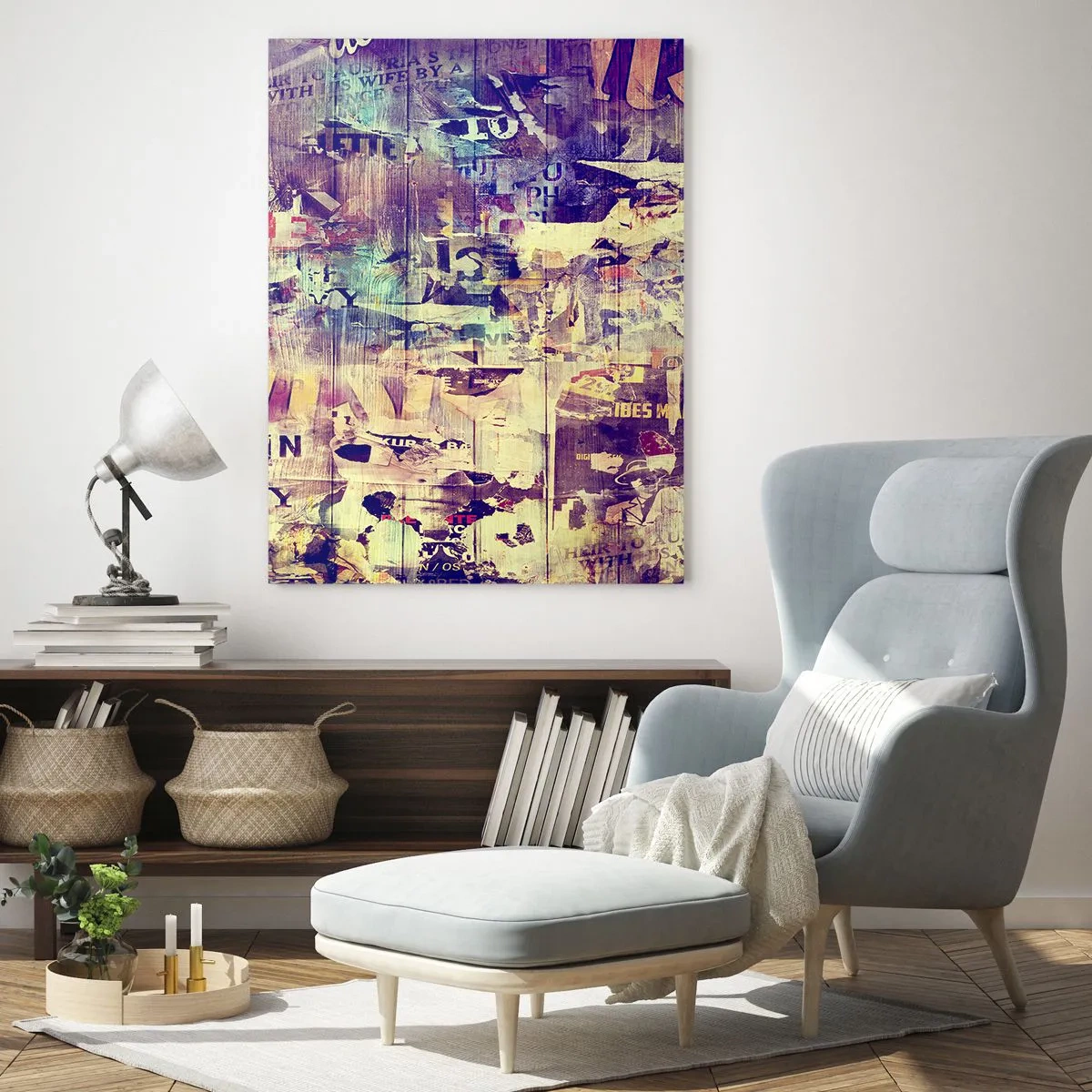 Glastavla - Bild på glas - Och så mycket blir det klar - 50x70 cm