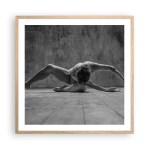 Affisch i ram av ljusek - Upphittad symmetri - 60x60 cm