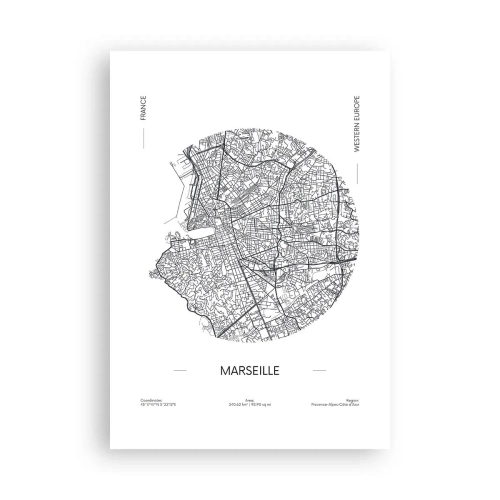 Affisch - Marseilles anatomi - 70x100 cm