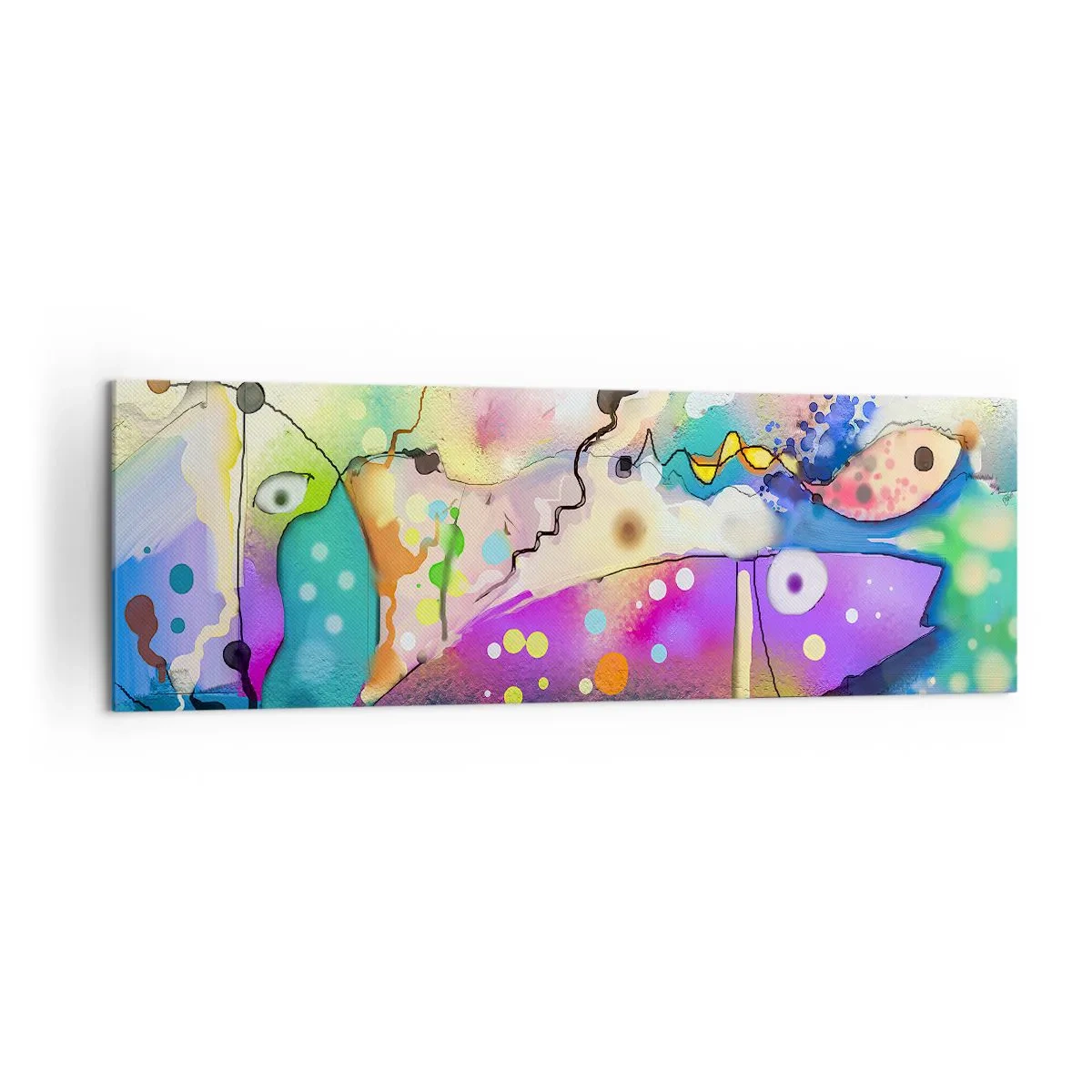 Canvastavla - Bild på duk - Det saknas ord! - 160x50 cm