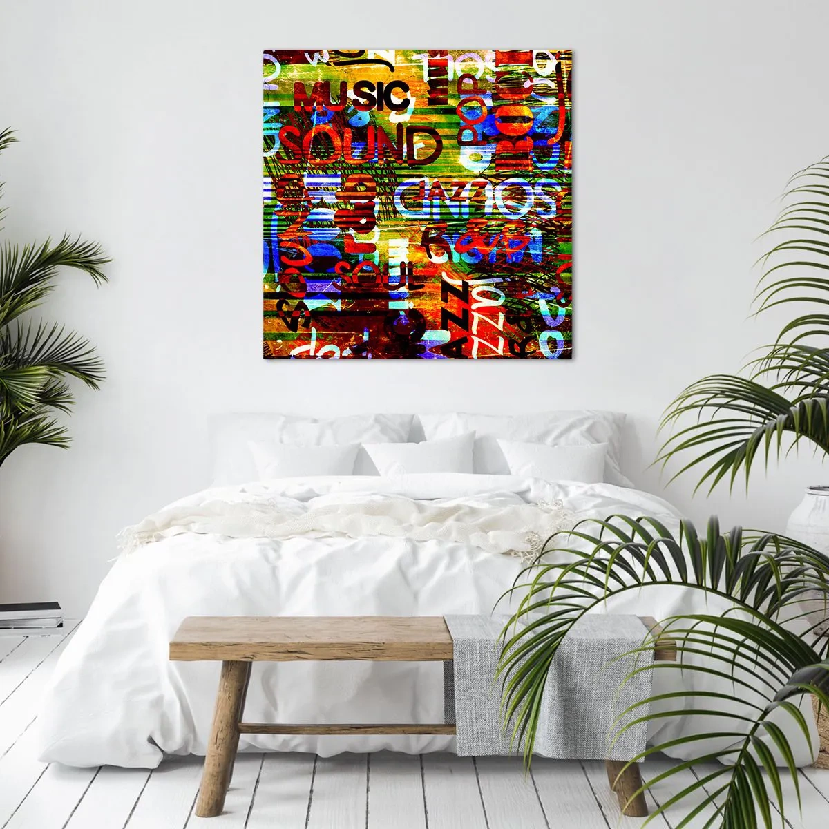 Canvastavla - Bild på duk - Ljudets alla färger - 30x30 cm