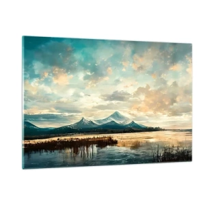 Glastavla - Bild på glas - Under himlens skydd - 120x80 cm