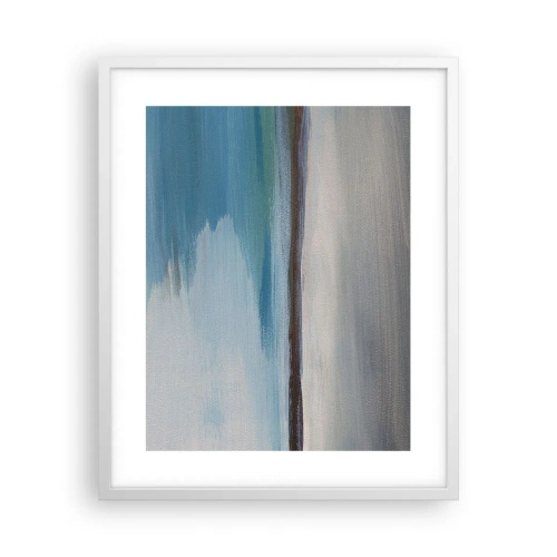 Affisch i vit ram - Horisontellt landskap - 40x50 cm