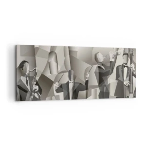 Canvastavla - Bild på duk - I ljudrummet - 100x40 cm