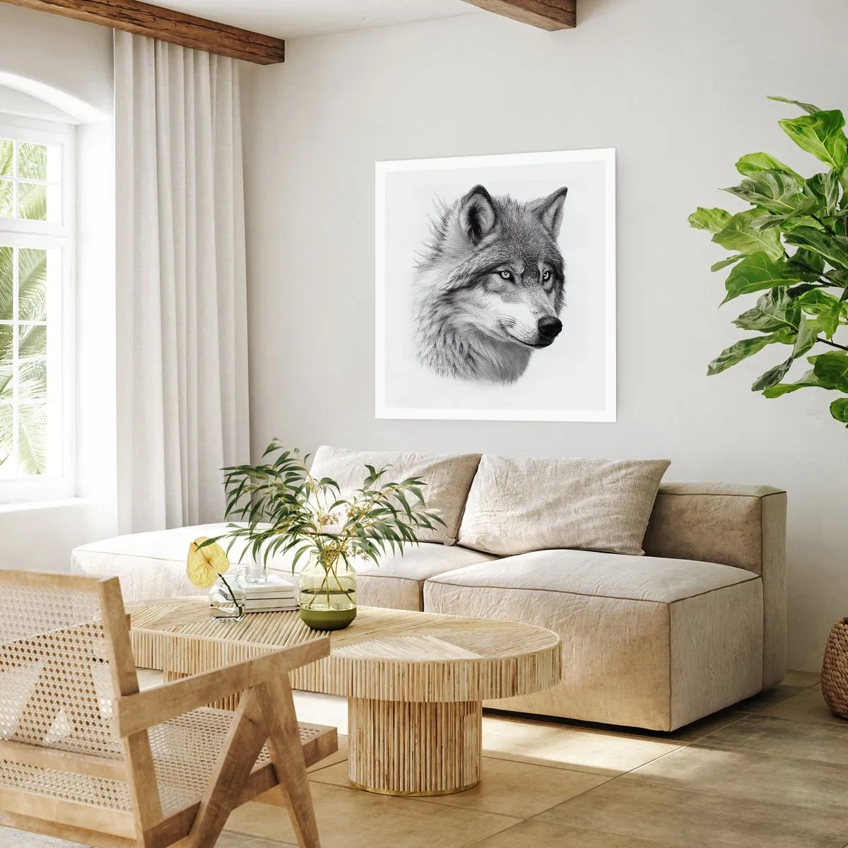 Affisch - Alfa - utan tvekan - 40x40 cm